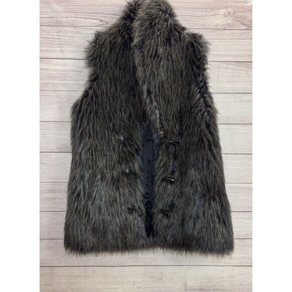 Candela Indigo Faux Fur Mahala Vest Size Medium SIZE LARGE - Picture 5 of 10